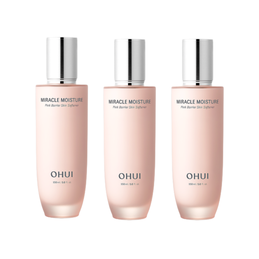 Ohui  Miracle Moisture Pink Barrier Skin Softener 150ml / Emulsion 130ml (7 Options)