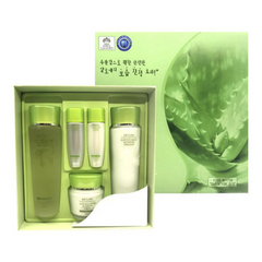 3W CLINIC Aloe Full Water Activating Skin Care 3 Set (Toner+Emulsion+Cream)