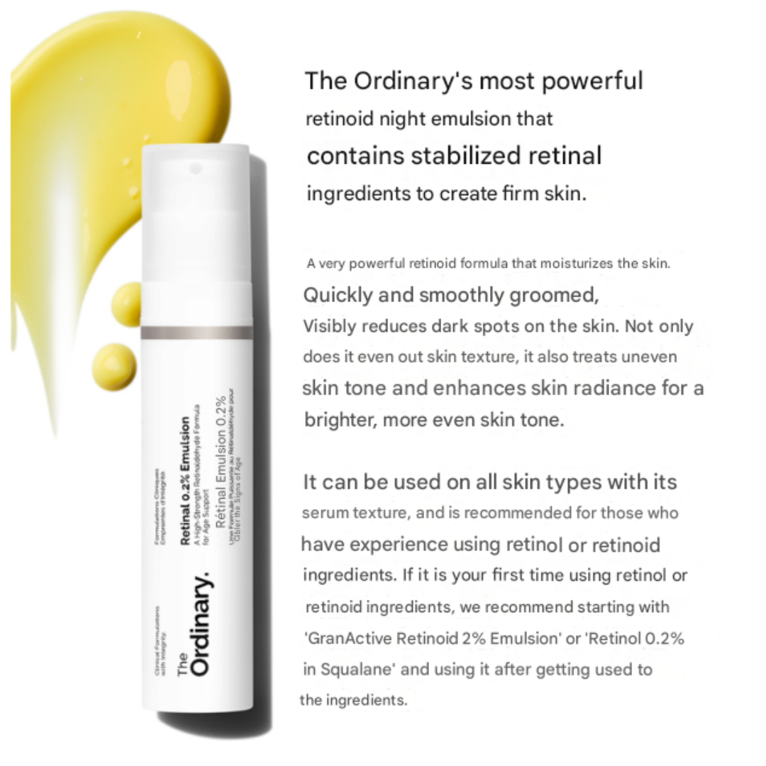 The Ordinary Retinal 0.2% Emulsion 15ml (3 Options)