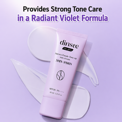 dinsee The Glow Aurora Purple Tone-Up Sun Cream NMN+PDRN SPF50+ PA++++ 40ml (3 Options)