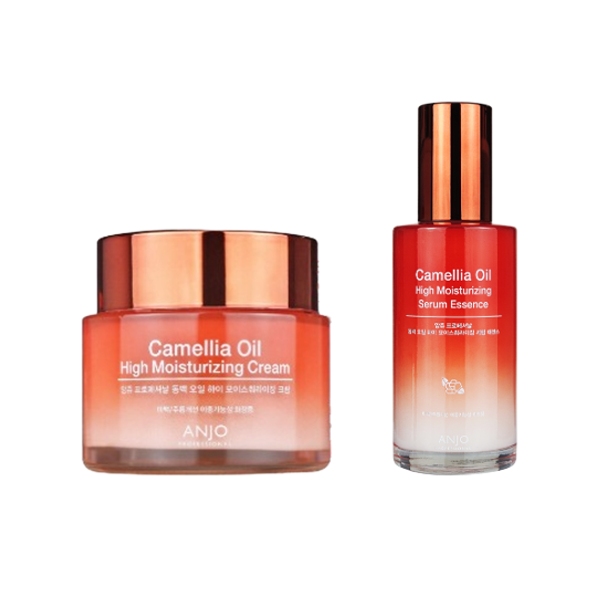 ANJO Camellia Oil High Moisturizing Serum Essence 100ml / Cream 100ml (7 Options)