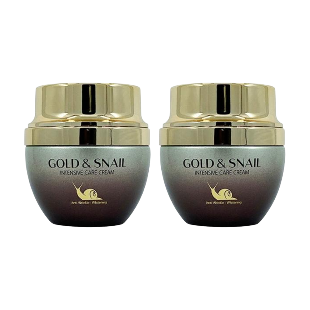 3W CLINIC Gold & Snail Intensive Care Cream 55g (3 Options)