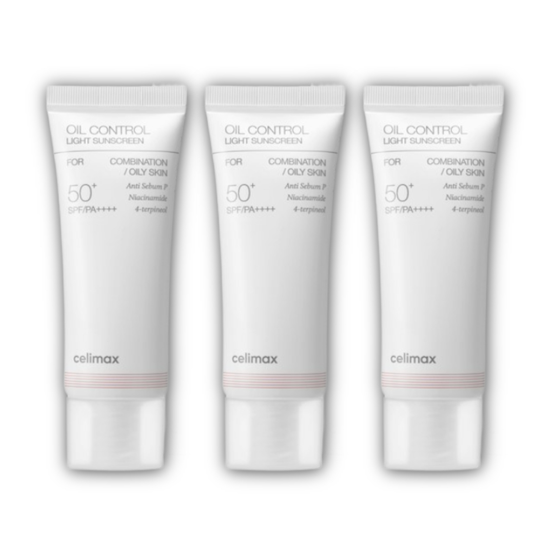Celimax Oil Control Capsule Essence (30ml) ,+ Oil Control Light Sunscreen SPF50+ PA++++ (40ml) (7 Options)