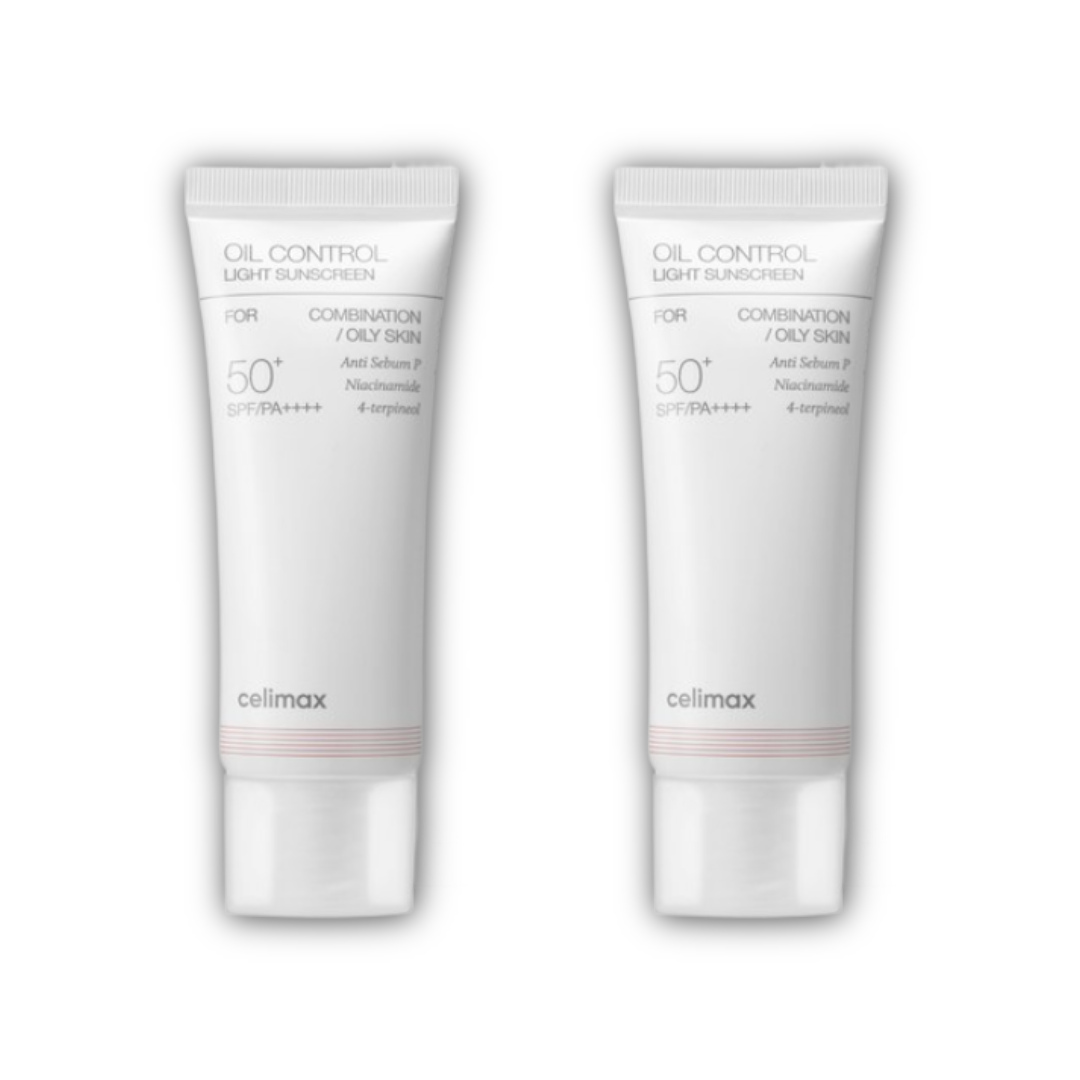 Celimax Oil Control Capsule Essence (30ml) ,+ Oil Control Light Sunscreen SPF50+ PA++++ (40ml) (7 Options)