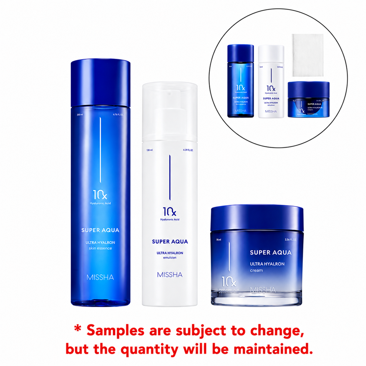 MISSHA Super Aqua Ultra Hyalon 2-Piece Set / 3-Piece Set