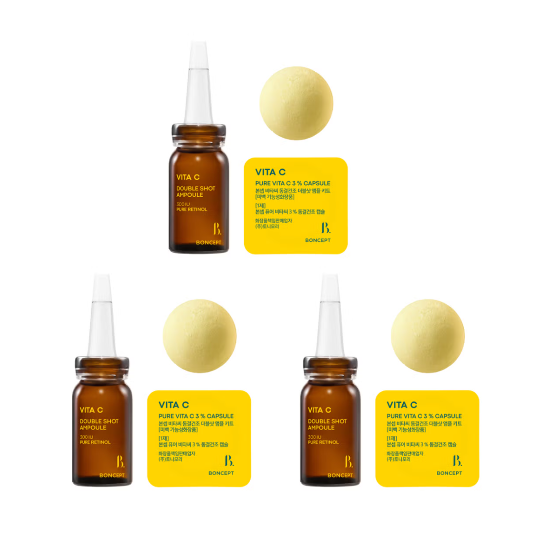 BONCEPT VITA C Freeze-Dried Double Shot Ampoule Kit (3 Options)