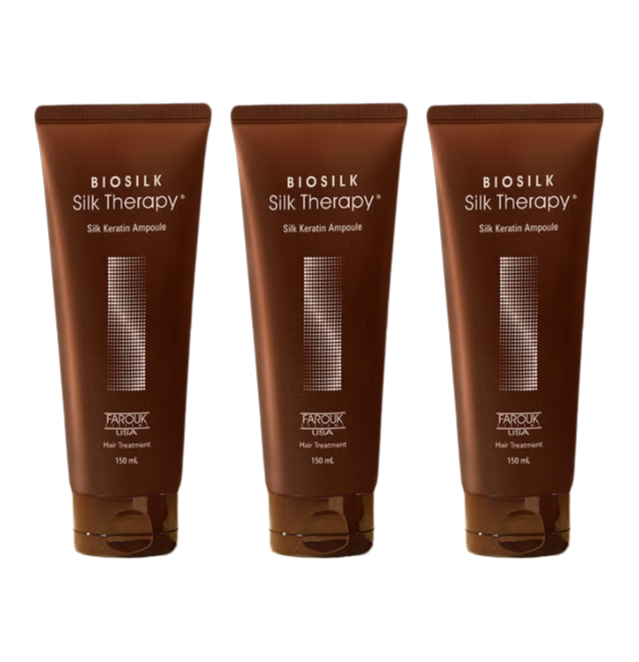 Silk Therapy Silk Keratin Line — No-Wash Treatment 60ml / Ampoule Essence 25ml / Ampoule Hair Pack 150ml (10 Options)