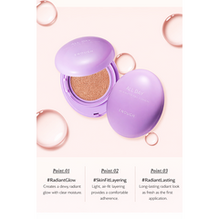 Enough All Day Dewy Water Full Cushion SPF50 PA++++ 12g + Refill 12g (6 Options)