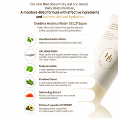 HEVE BLUE Salmon Caring Centella Cream 100ml (3 Options)