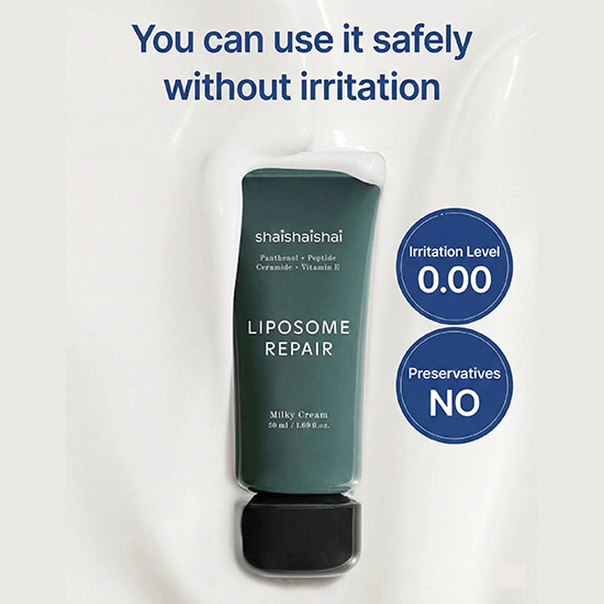 Shaishaishai Liposome Repair Milky Cream 50ml (3 Options)