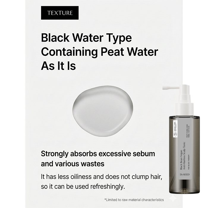 Dr.SEED Black Bean Vegan Anti-Hair Loss Line (Shampoo 1000ml · Hair Tonic 150ml · Treatment Hair Pack 250ml) (13 Options)