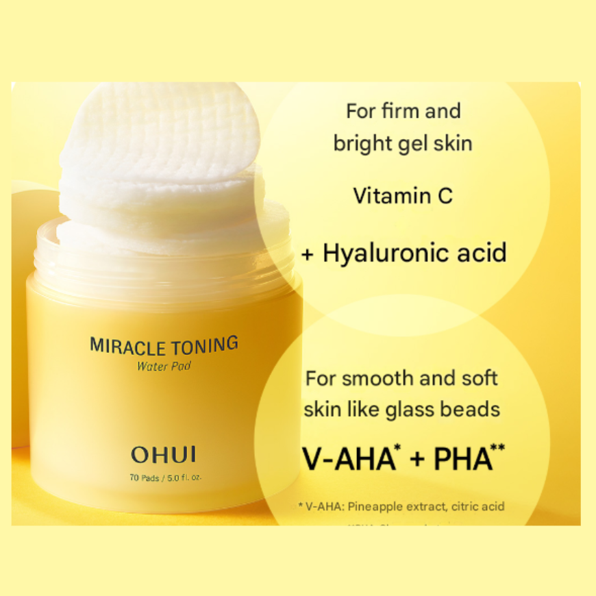 Ohui Miracle Toning Water Pad (150ml / 70 pads) (3 Options)