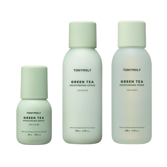 TONYMOLY Green Tea Moisturizing Skincare Line (TONER, LOTION, SERUM, CREAM, MIST) (16 Options)
