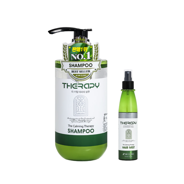 3W CLINIC THE CALMING THERAPY SHAMPOO 500ml, HAIR ESSENCE 500ml, BODY CLEANSER 750ml, BODY LOTION 500ml, HAIR MIST 210ml ( 17 Options)