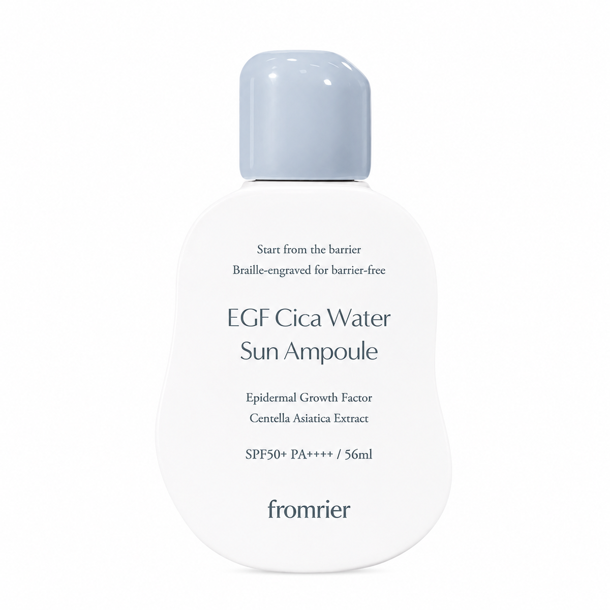 FROMRIER Vegan EGF Cica Water Sun Ampoule SPF50+ PA++++ 56ml (3 Options)