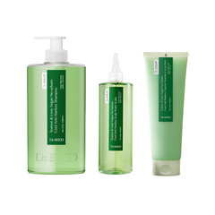 Dr.SEED Teatree & Lime Vegan Oily Care Cool Anti-Hair Loss Shampoo 1000ml ,Water Scaler 500ml, Treatment Scalp Pack 250ml (13 Options)