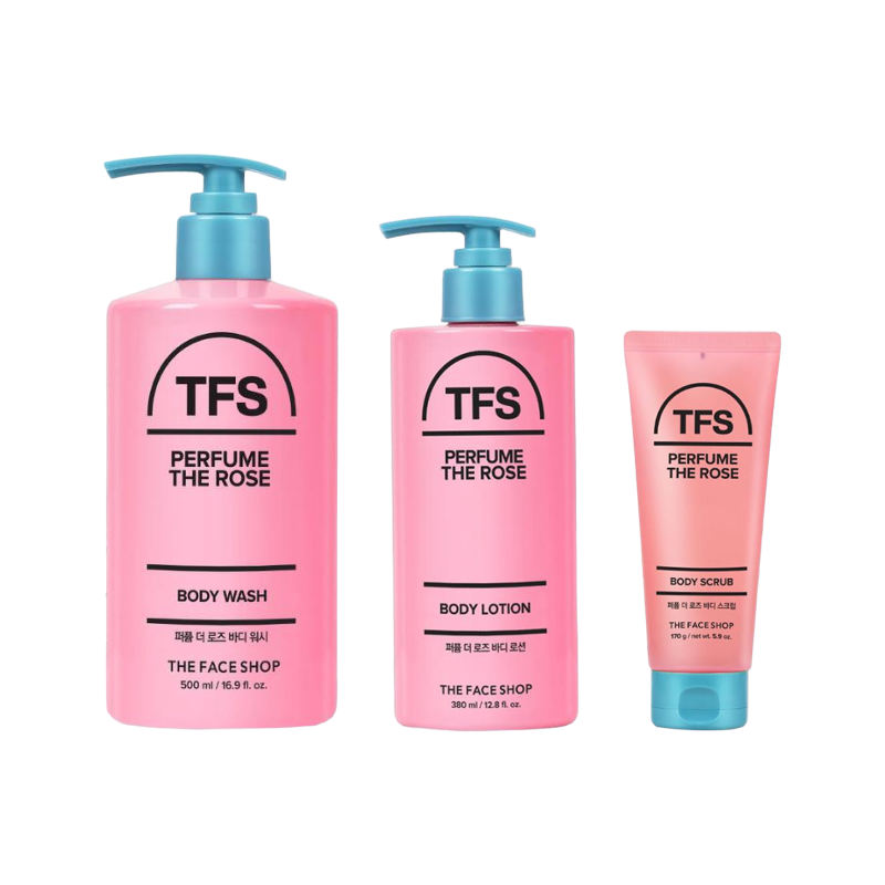 THE FACE SHOP Perfume The Rose Body Care Set (Body Wash / Body Lotion / Body Mist l / Body Scrub / Body Cream / Foot Cream) (22 Options)