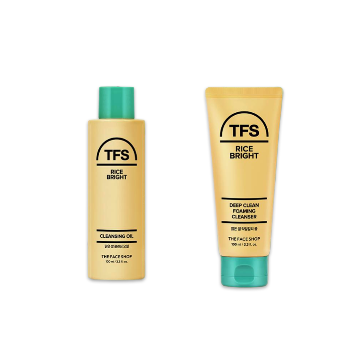 THE FACE SHOP Rice Bright Cleansing Gel Foam 100ml / Foam Cleanser 100ml / Tube Balm 60ml / Cleansing Water 300ml / Cleansing Oil 100ml (20 Options)