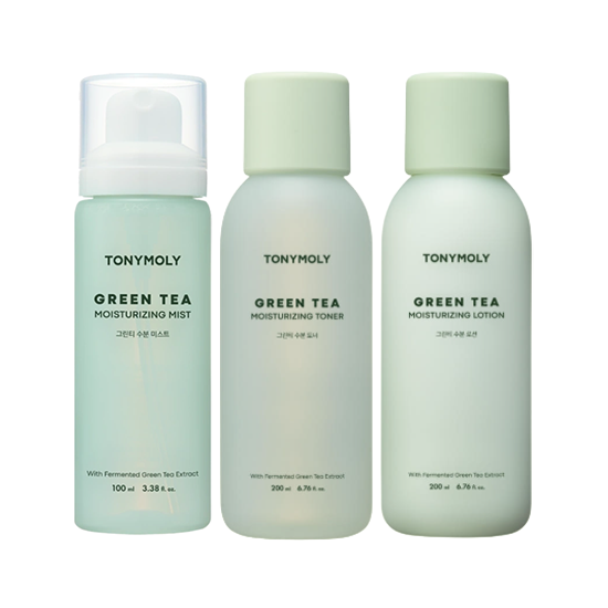 TONYMOLY Green Tea Moisturizing Skincare Line (TONER, LOTION, SERUM, CREAM, MIST) (16 Options)
