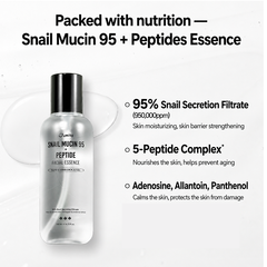 JUMISO Snail Mucin 95 + Peptide Facial Essence 140ml (3 Options)