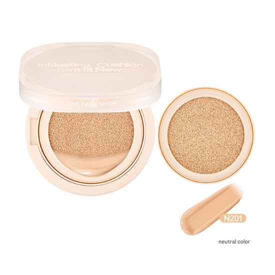 The Face Shop Ink Lasting Cushion Slim Fit New SPF35 PA++ Main 12g, Refill 12g (9 Options)