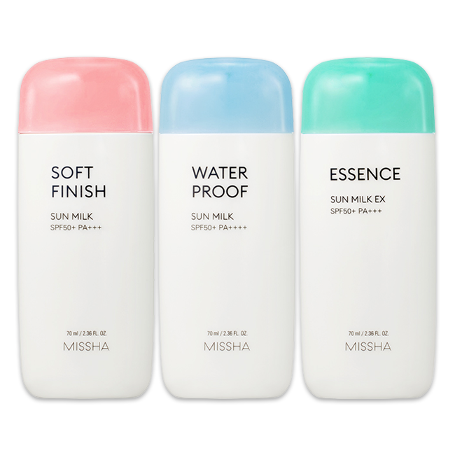 MISSHA All Around Safe Block Sun Milk EX SPF50+ PA+++ 70ml (Essence / Waterproof / Soft Finish) (10 Options)