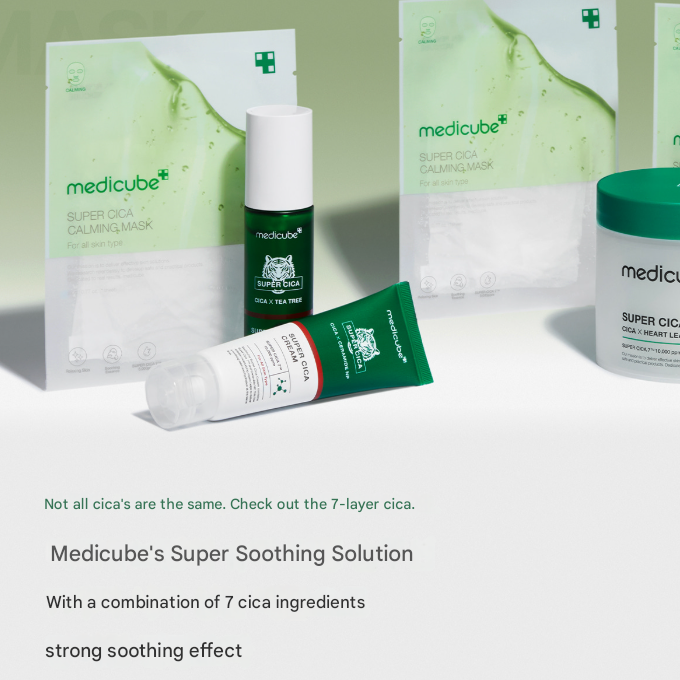 Medicube Super Cica Calming Mask 1 sheet / 22g (3 Options)