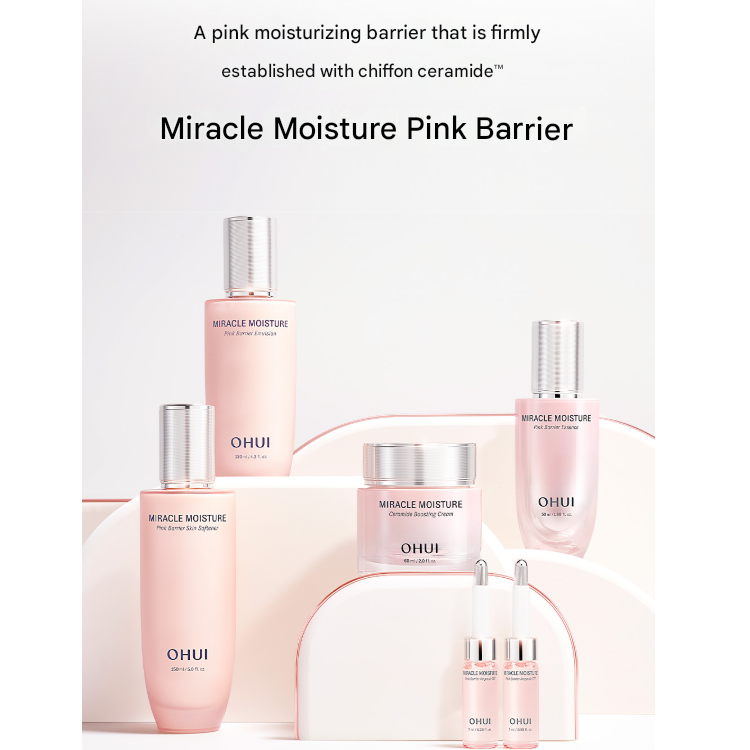 Ohui Miracle Moisture Pink Barrier 3PCS Special Set