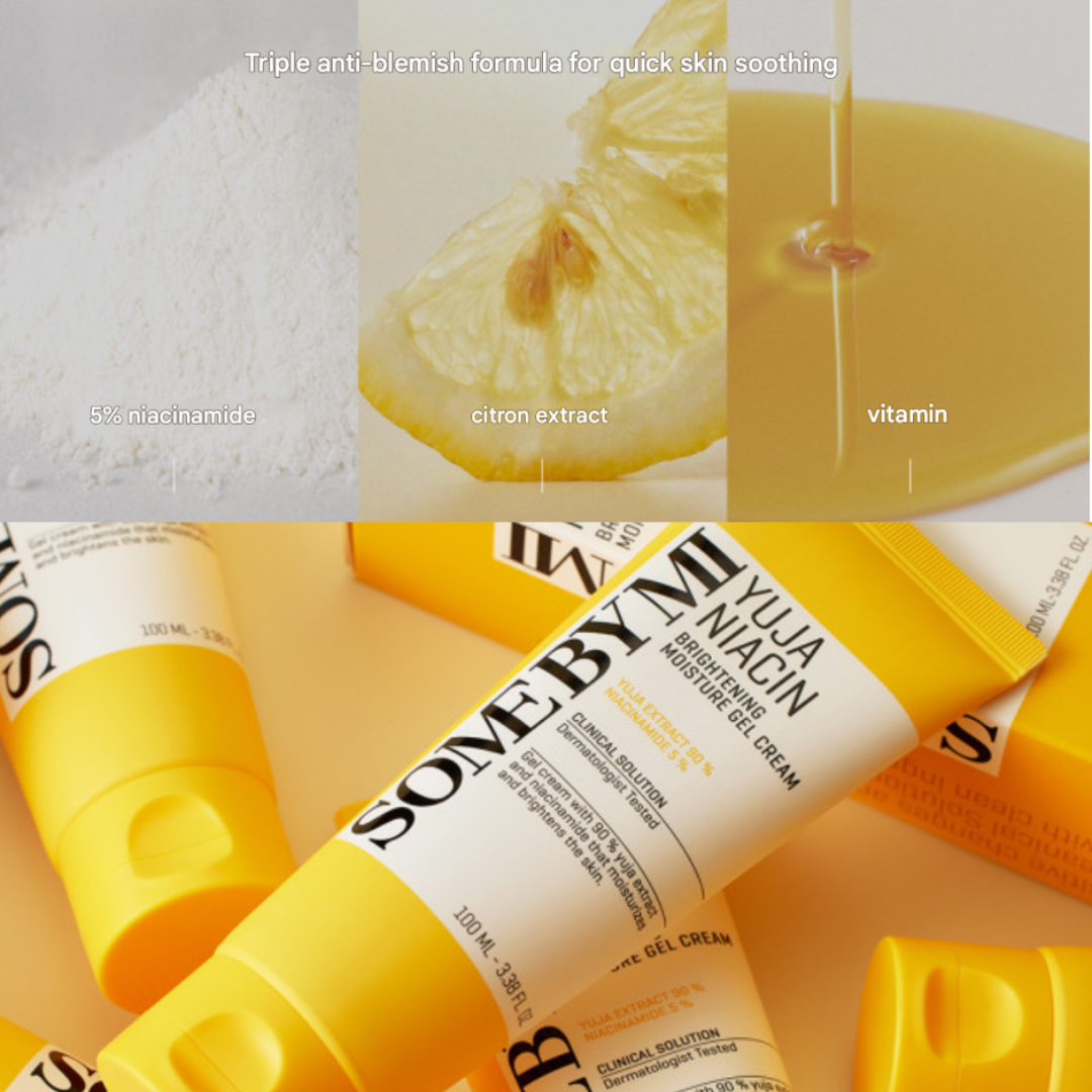 SOME BY MI Yuja Niacin Brightening Moisture Gel Cream 100ml (3 Options)