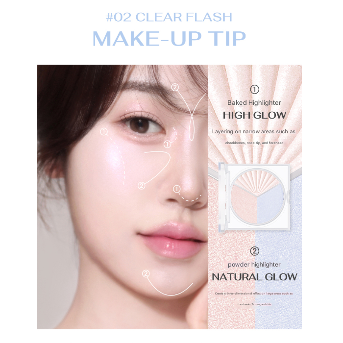 CLUB CLIO PERIPERA V Highlighter 2.2 g + 6 g (3 Options)