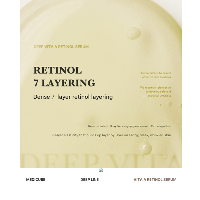 Medicube Deep Firming Lifting Set (Deep Vita A Retinol Serum 30ml + Deep Lifting Peptide Eye Cream 30ml) (7 Options)
