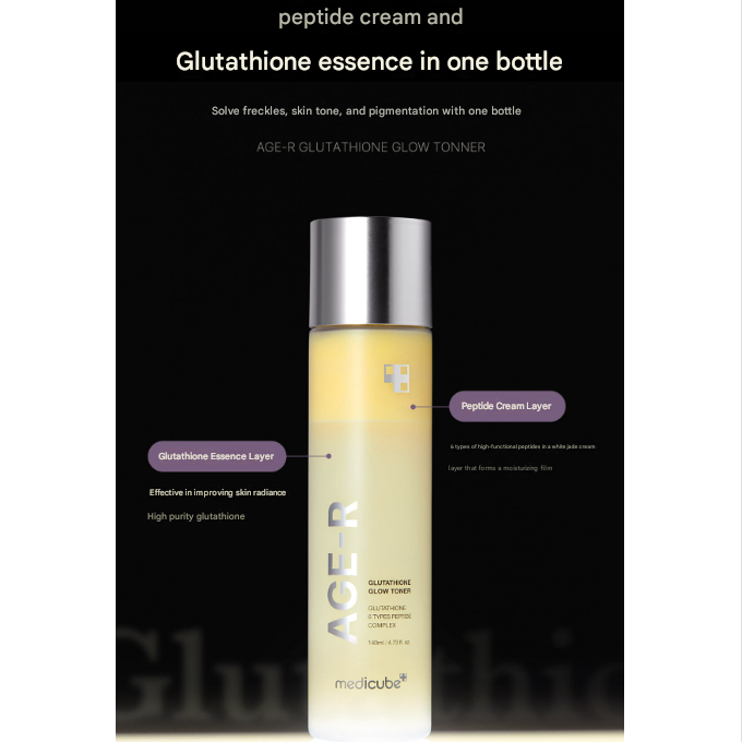 Medicube AGE‑R Glutathione Glow Toner 140ml (3 Options)