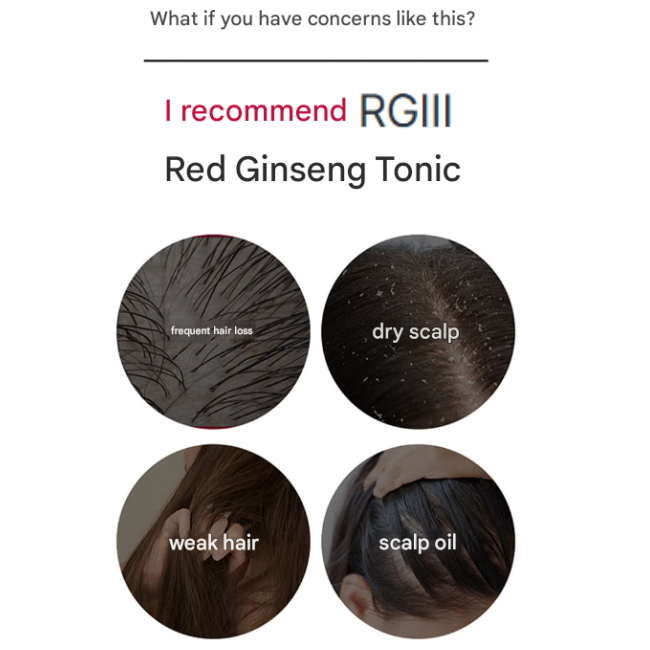 RGIII Red Ginseng Scalp Shampoo 300ml, Hair Pack 200 ml, Scalp Tonic 100ml (10 Options)