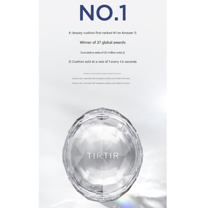 TIRTIR Mask Fit Crystal Mesh Mini Cushion 4.5g SPF50+ / PA++++ (15 Options)