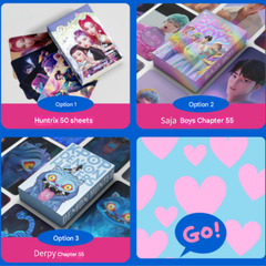 K-POP Demon Hunters Photo Card Collection (Huntrix · Saja Boys · Derpy ) (4 Options)