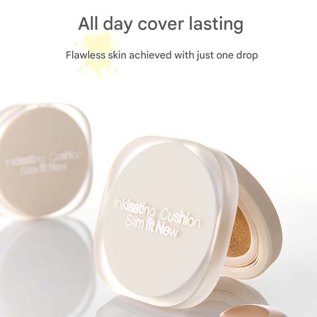 The Face Shop Ink Lasting Cushion Slim Fit New SPF35 PA++ Main 12g, Refill 12g (9 Options)