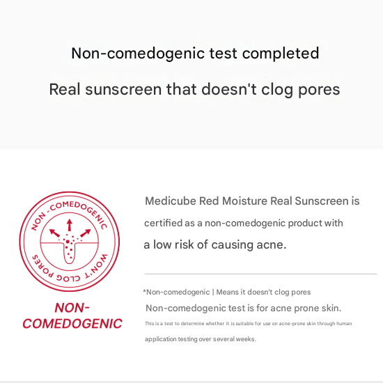 Medicube Red Moisture Real Sun Cream 50ml (3 Options)