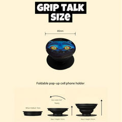 K-POP Demon Hunters blue tiger Derpy Grip Tok (40mm)
