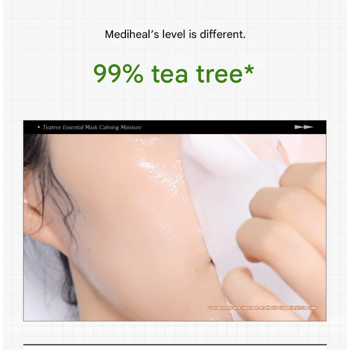 MEDIHEAL Tea Tree Essential Mask Sheet 24mL (3 Options)
