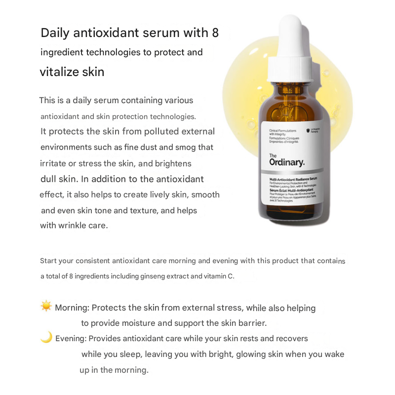 The Ordinary Multi-Antioxidant Radiance Serum 30ml (3 Options)