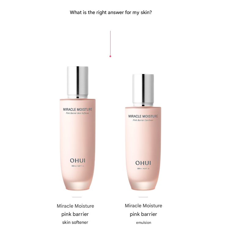 Ohui Miracle Moisture Pink Barrier 3PCS Special Set