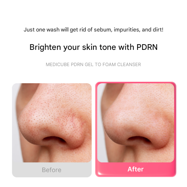 Medicube PDRN Gel-to-Foam Cleanser 200 ml (3 Options)