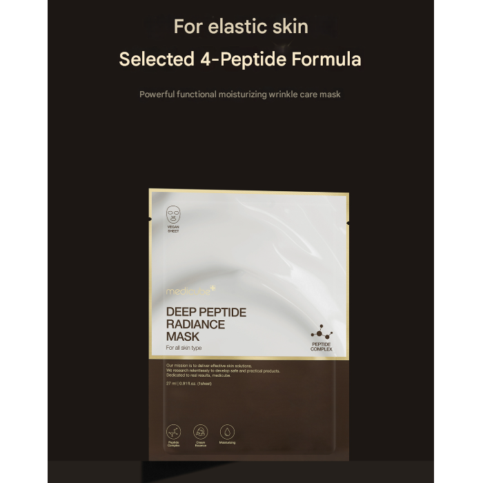 Medicube Deep Peptide Radiance Mask 27ml (1 sheet) (3 Options)