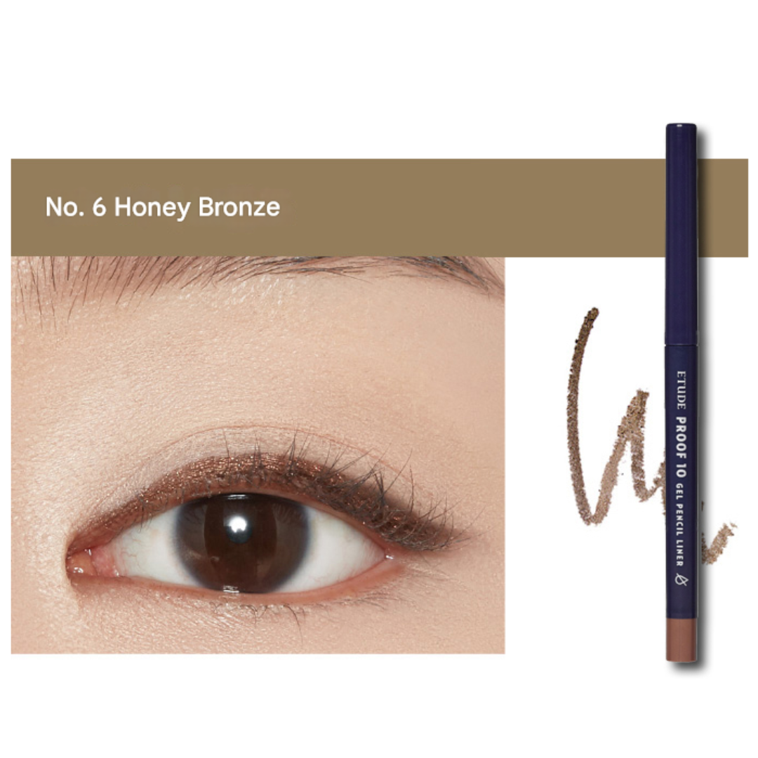 Etude House Proof 10 Gel Waterproof Pencil 0.3g (4 Options)
