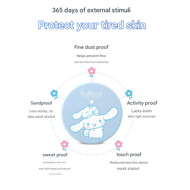[Sanrio Cinnamoroll] Greenfinger Forest Multi Defense Sun Cushion Sanrio Edition (13 g) (2 Options)