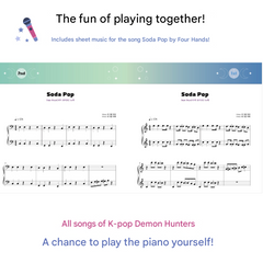 K-POP Demon Hunters Piano Score Book