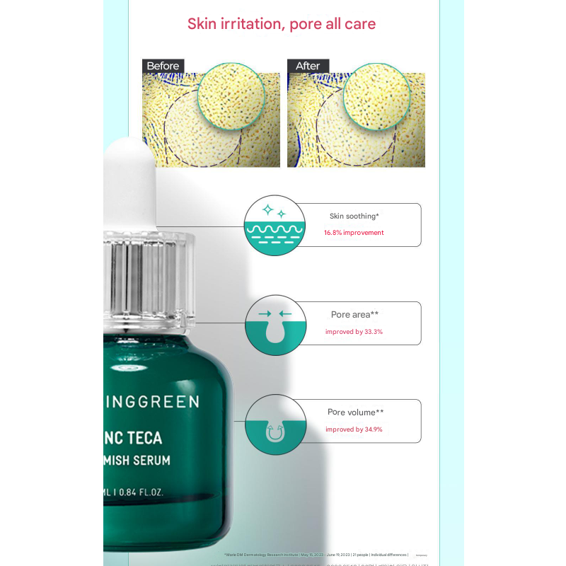 Bring Green Zinc Teca Blemish Serum 50ml + 25ml Refill / 25ml + 25ml Refill / 1.5ml x10ea (3 Options)