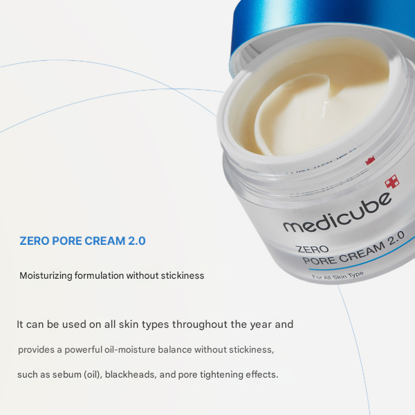 Medicube Zero Pore Cream 2.0 (50 ml) (3 Options)