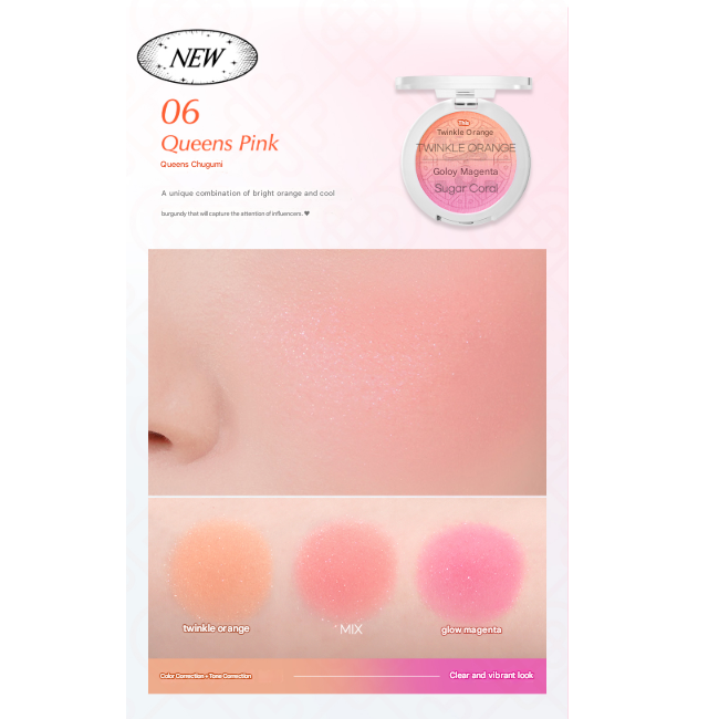 CLUB CLIO PERIPERA Pure Blushed Custom Cheek (5 Color, 5 Options)