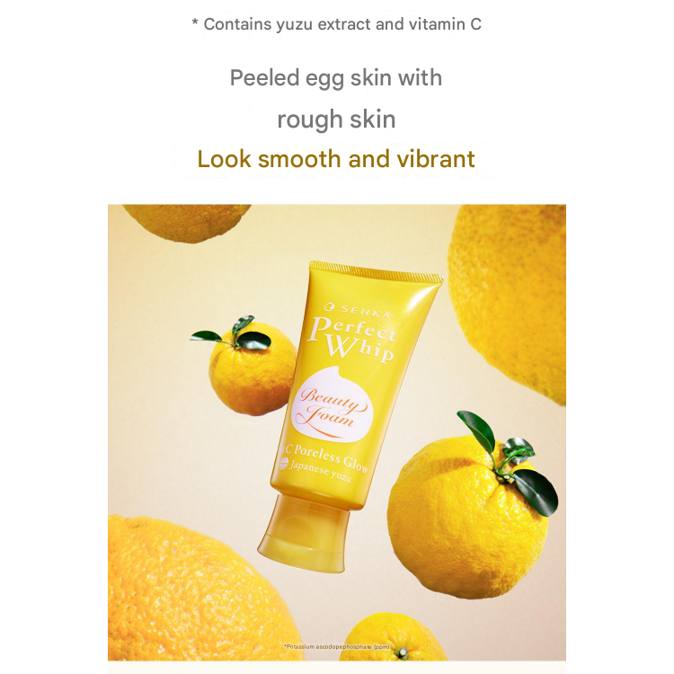 SENKA Perfect Whip Vitamin C Poreless Glow 100g, Perfect Whip Low pH Calming Cica 100g, Perfect Whip Acne Care 100g (10 Options)